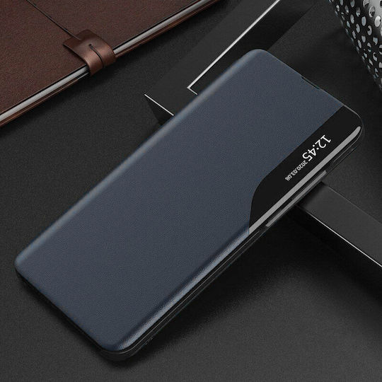 Techsuit eFold Series Back Cover Plastic / Piele Magnetic Albastru (Galaxy A30s)