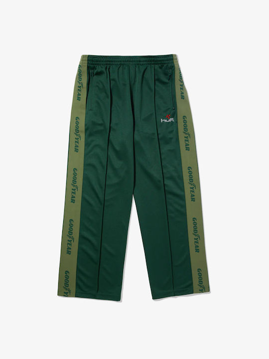 HUF Men's Sweatpants with Rubber Green