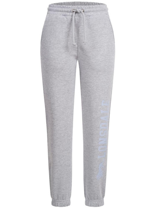 Pittentrail Παντελόνι Φόρμας με Λάστιχο Fleece Marl Grey