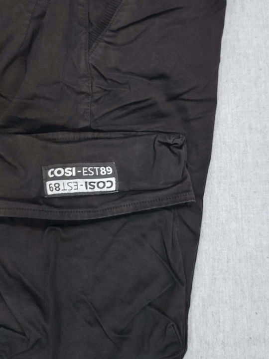 Cosi Jeans Men's Trousers Cargo Elastic Black