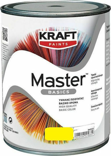 Kraft Master Basics Plastic Vopsea pentru Utilizare Intern Yellow 3lt