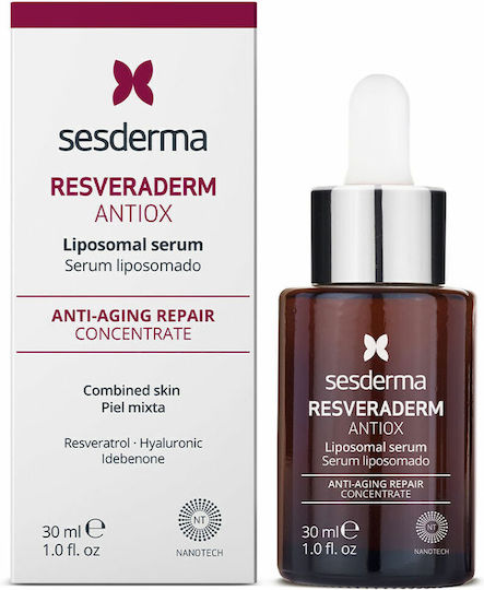 Sesderma Resveraderm Feuchtigkeitsspendend & Anti-Aging Serum Gesicht mit Retinol für Entgiftung & Straffung 30ml