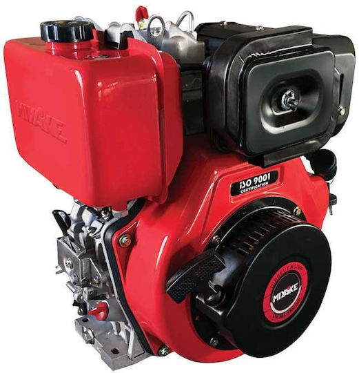 Miyake Κινητήρας Πετρελαίου 456cc 12hp Μέγιστων Στροφών 3600rpm Οριζόντιου Άξονα με Κώνο και Μίζα