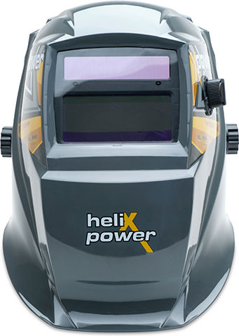 Helix Welding Helmet with 98x40mm Visual Field Silver
