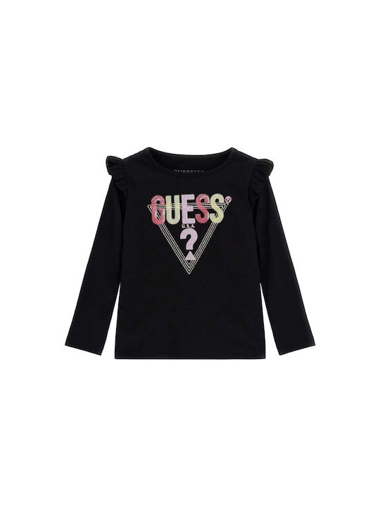 Guess Kids Blouse Long Sleeve Black