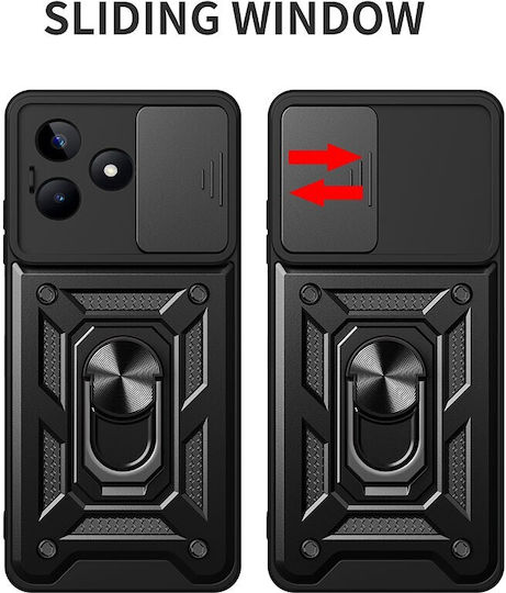 Sliding Camera Back Cover Πλαστικό Τιρκουάζ (Realme C53)