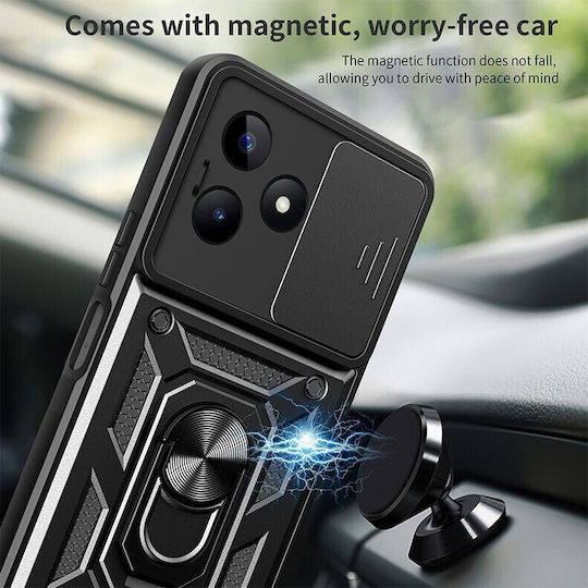Sliding Camera Back Cover Πλαστικό Τιρκουάζ (Realme C53)