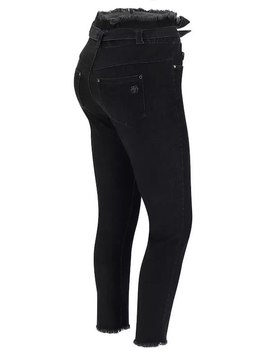 Freddy High Waist Women's Jeans in Skinny Fit Black