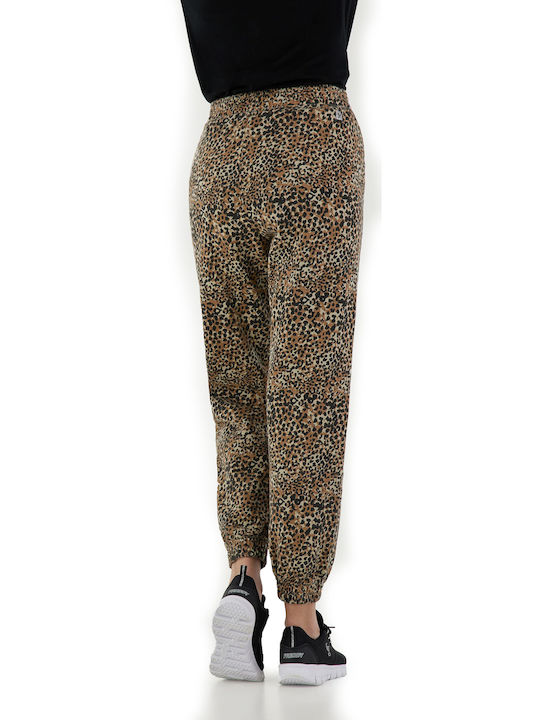 Freddy W Trousers Women's Fabric Trousers Brown