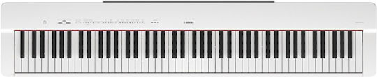 Yamaha Electric Stage Piano P-225 WH with 88 Weighted Keys Built-in Speakers and Connection with Headphones and Computer White