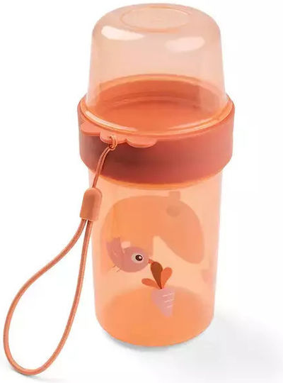 Done by Deer Plastic Kids' Food Container 0.32lt Papaya
