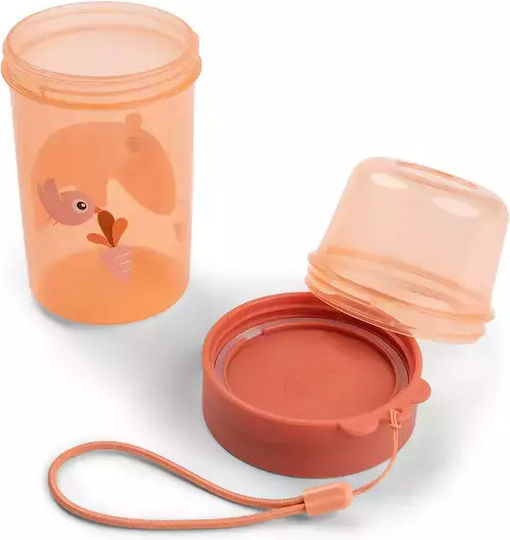 Done by Deer Plastic Kids' Food Container 0.32lt Papaya