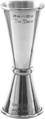 The Bars Double Bar Spirit Measure 30/45ml Inox