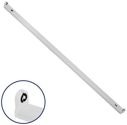 GloboStar Lighting Batten Single-Ended with 1 Slot for LED Lamp T8 90cm