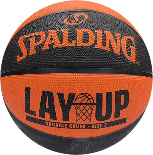 Spalding Basketball Draußen Lay up Orange/Schwarz Größe 7