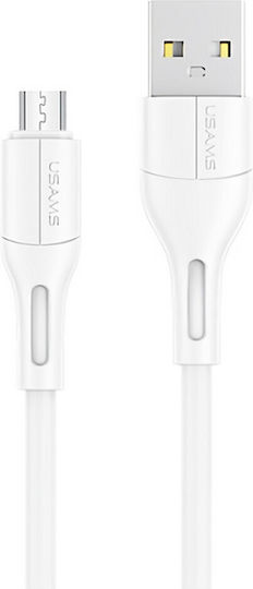 Usams U68 Regulär USB 2.0 auf Micro-USB-Kabel Weiß 1m (SJ502USB02) 1Stück