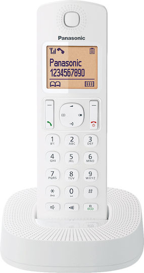 Panasonic KX-TGC310 Ασύρματο Τηλέφωνο με Ελληνικό Μενού Λευκό