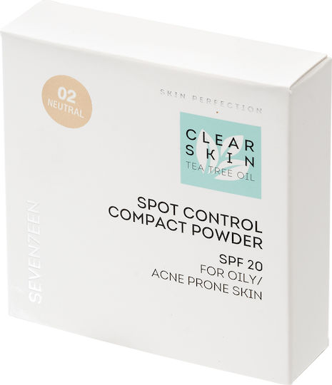 Seventeen Skin Tea Tree Oil Spot Control Compact Powder SPF20 Пудра No.2 SPF20 10гр