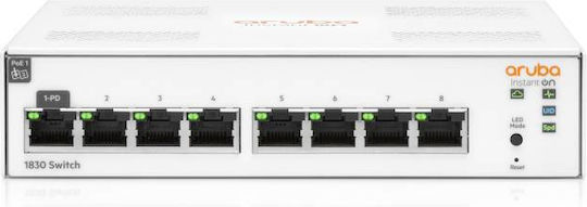 Aruba Aruba Instant On 1830 Managed L2 Switch με 8 Θύρες Gigabit (1Gbps) Ethernet
