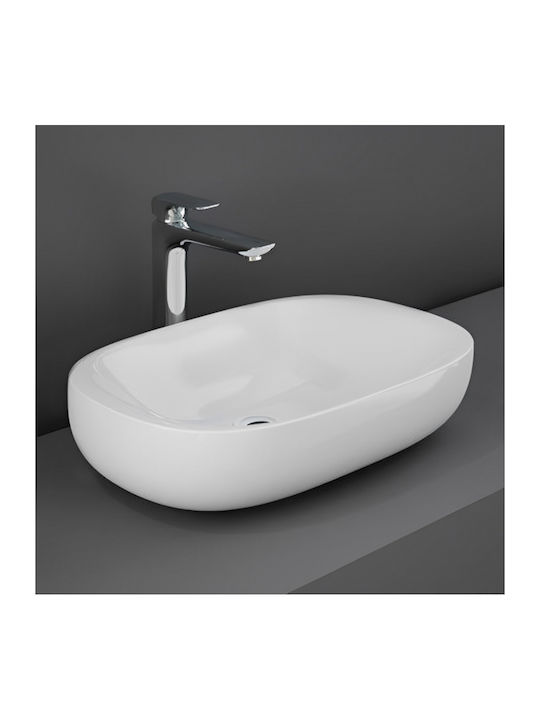 Rak Ceramics Επικαθήμενος Νιπτήρας Πορσελάνης 60x38x15cm Λευκός