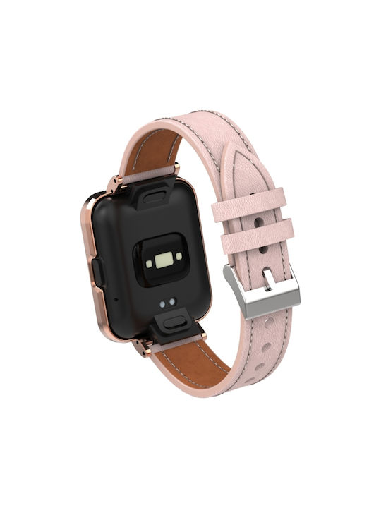 Λουράκι Δερμάτινο Ροζ (Redmi Watch 2 Lite)