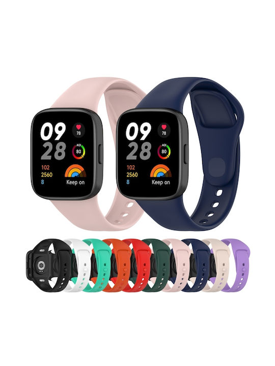 Loop Solid Color Λουράκι Σιλικόνης Πορτοκαλί (Redmi Watch 3)