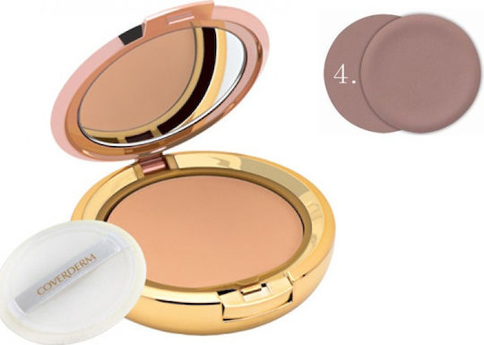 Coverderm Camouflage Compact Powder Normal Skin Πούδρα 04 10gr