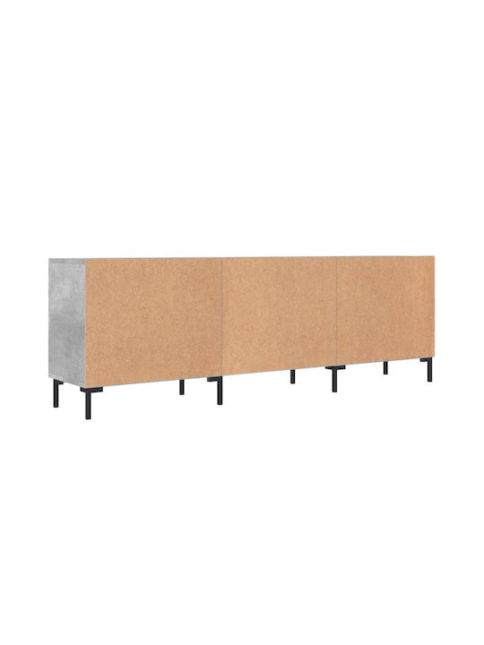 vidaXL TV-Ständer Grau M150xP30xH50cm