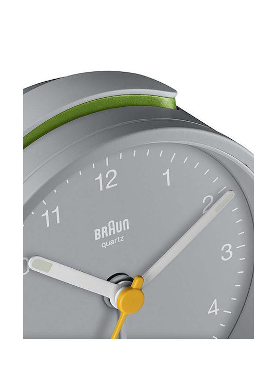 Braun Tabletop Clock with Alarm Grey BC12G