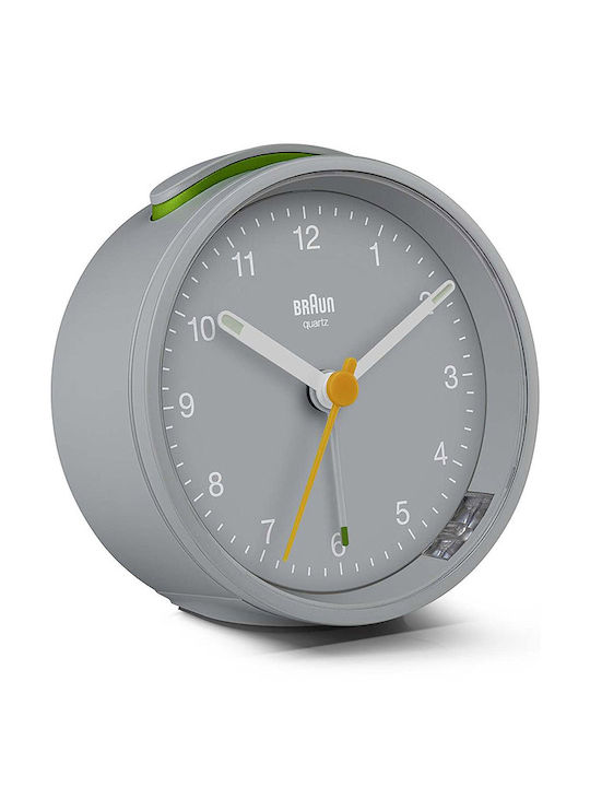 Braun Tabletop Clock with Alarm Grey BC12G