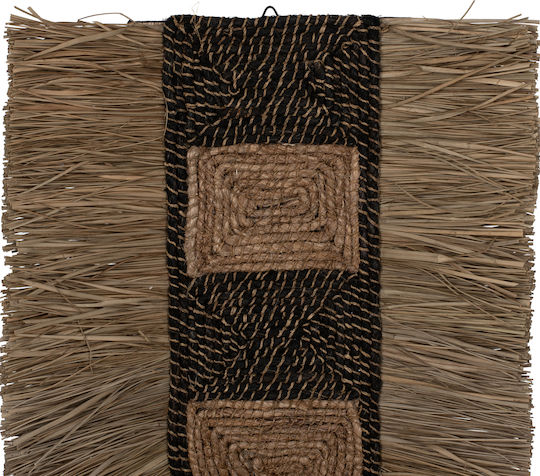 HomeMarkt Wanddekoration Braun aus Korbweide Material 46x8x68cm