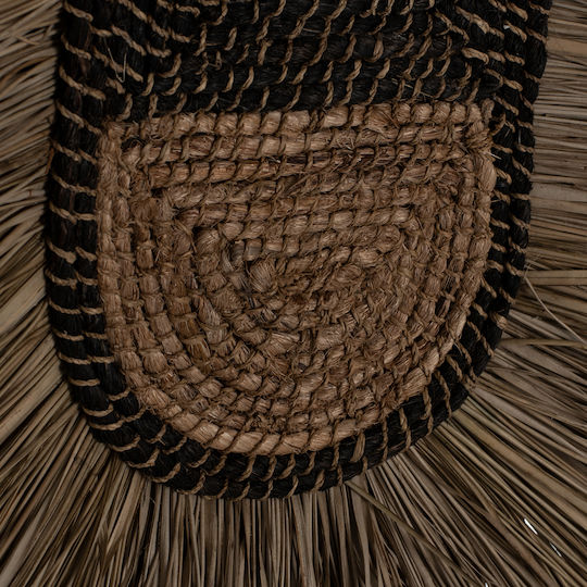HomeMarkt Wanddekoration Braun aus Korbweide Material 46x8x68cm
