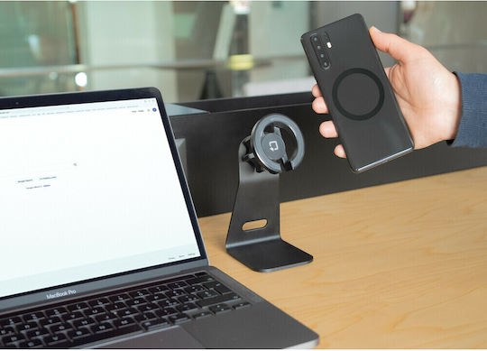 Lampa Car Mobile Mount with Magnet and Wireless Charging Black