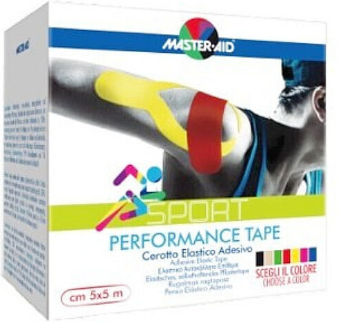 Master Aid Performance Tape Ταινία Κινησιοθεραπείας 5cm x 5m Ροζ