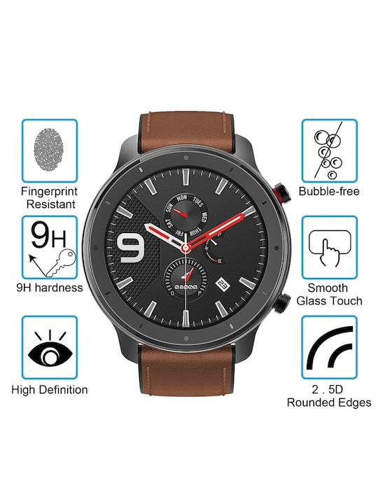 2,5D 9H Tempered Glass for the Amazfit GTR 47mm 1pcs CA4101
