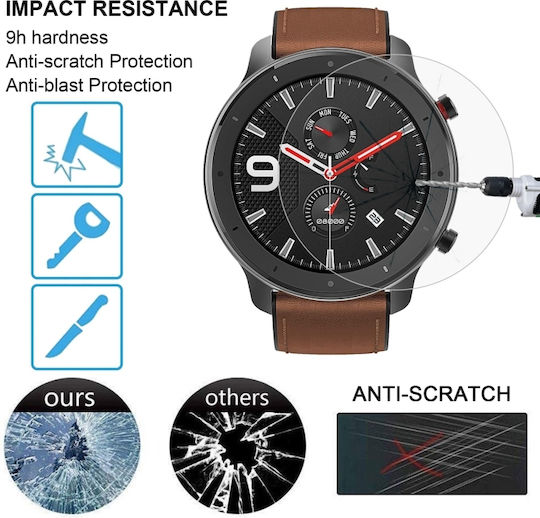 2,5D 9H Tempered Glass for the Amazfit GTR 47mm 1pcs CA4101