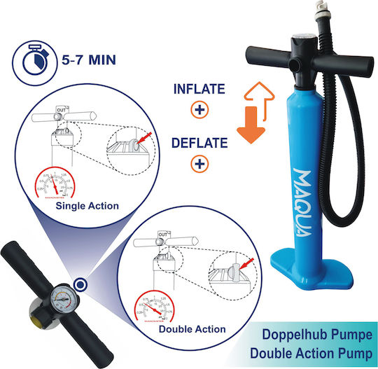 Maqua Flowers Φουσκωτή Σανίδα SUP / Kayak με Μήκος 3.3m Μωβ