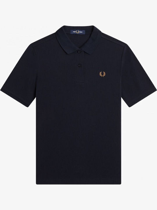 Women's Polo Blouse Short Sleeve Black