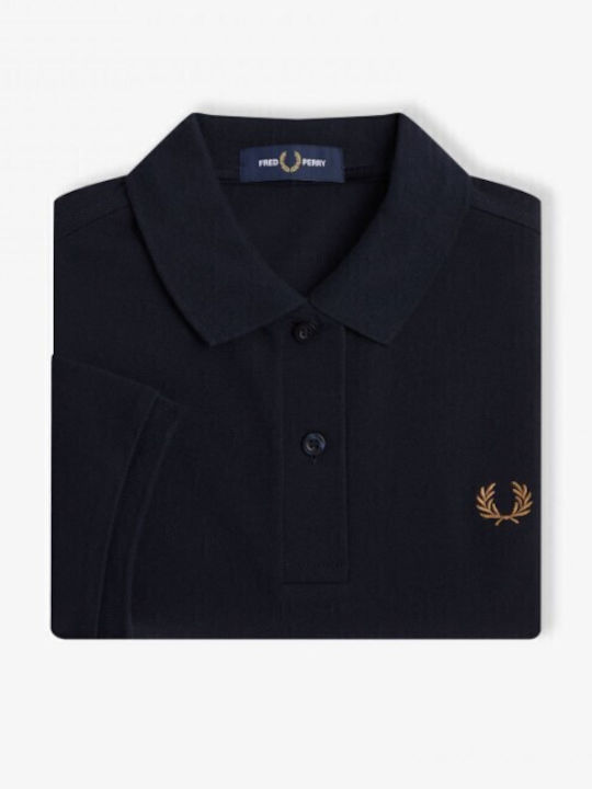 Women's Polo Blouse Short Sleeve Black