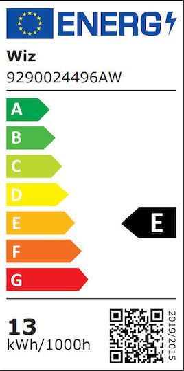 WiZ Smart Λάμπα LED 12W για Ντουί E27 και Σχήμα A67 Ρυθμιζόμενο Λευκό 1521lm Dimmable