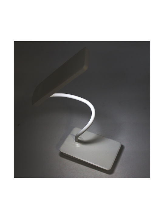 LED Office Lamp with Flexible Arm in White Color