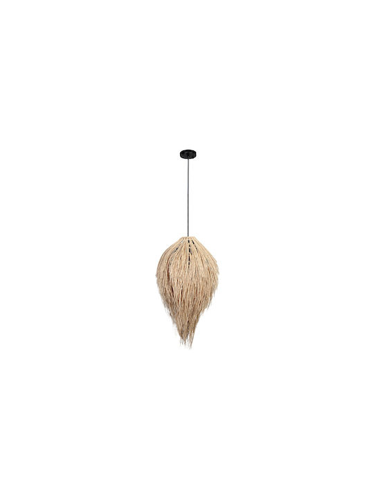 Keskor Pendant Light Beige with Socket E27 38x70cm