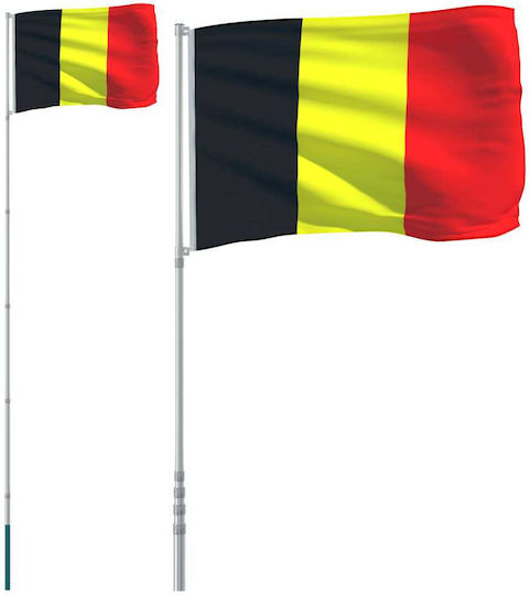Steagul Belgiei Poliester cu mâner lung