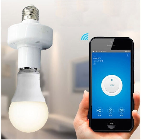 Power Socket with Socket E27 in White color 12375-00500AKE