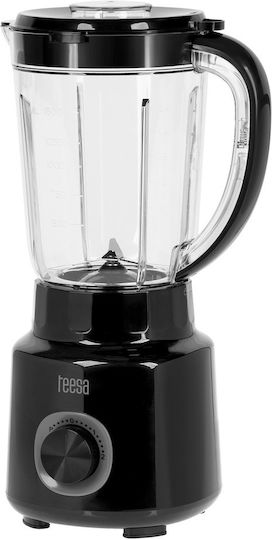 Teesa Μπλέντερ με Πλαστική Κανάτα 1.5 lt 500W Μαύρο TSA3542B