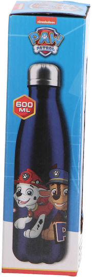 Paw Patrol Kinder Trinkflasche aus Aluminium Paw Patrol Blau 600ml