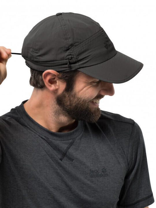 Jack Wolfskin Υφασμάτινo Ανδρικό Καπέλο Γκρι