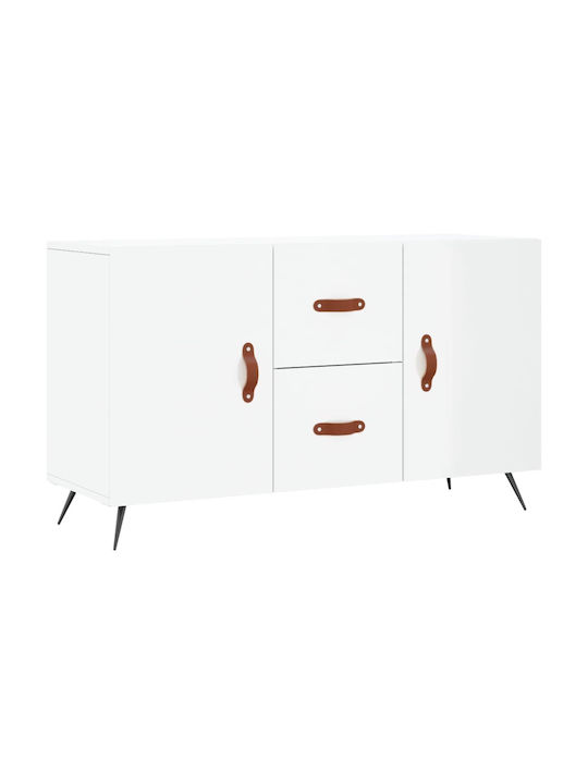 Wooden Buffet with Drawers White L100xW36xH60cm