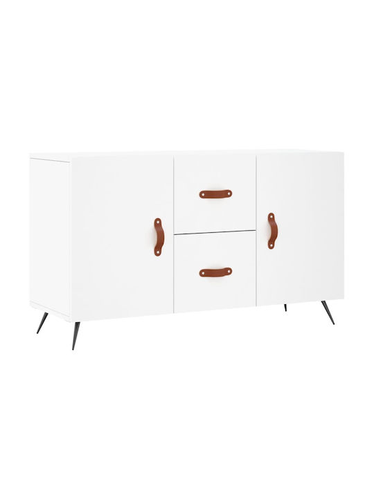 Wooden Buffet with Drawers White L100xW36xH60cm