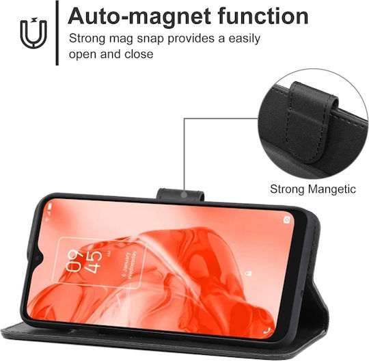 Wallet Piele / Piele artificială / Silicon Negru (TCL 205)